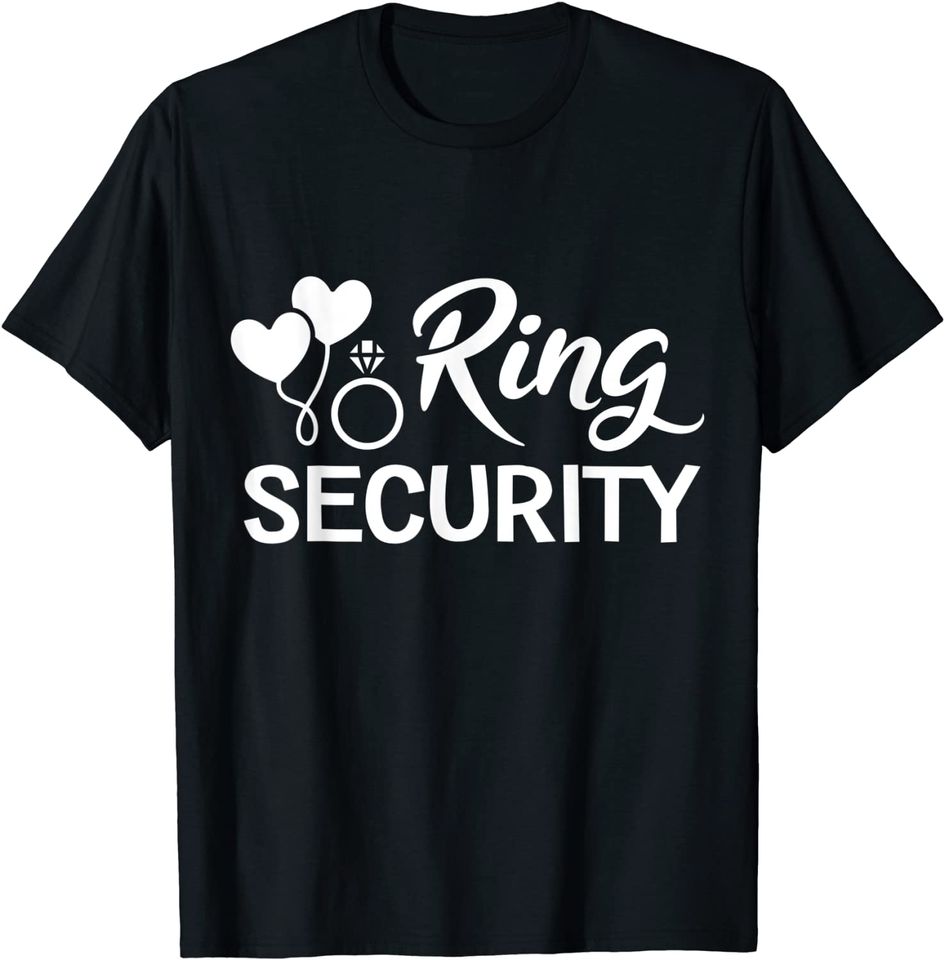 Ring Security Bridesmaid Wedding Party Bearer T-Shirt