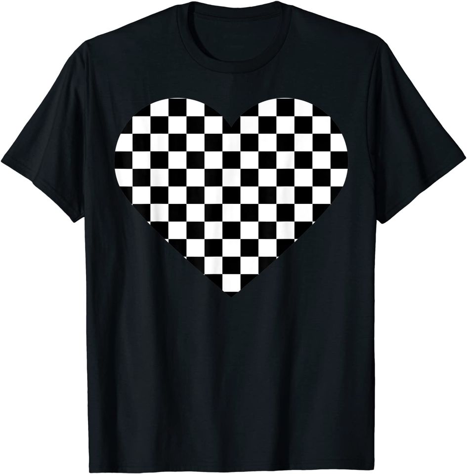 Black White Checkered Gift |Chess Game Women Men T-Shirt