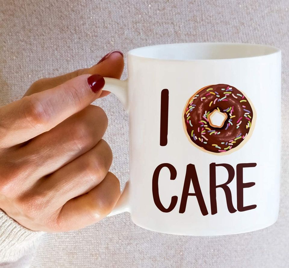 I Don't Donut Do Not Care Ceramic Coffee Mugs