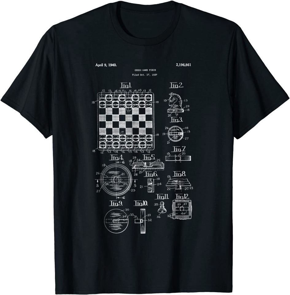 Vintage Chess Board Set T Shirt