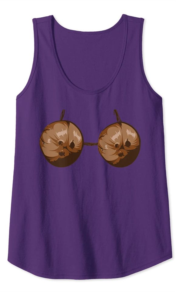Summer Coconut Bra Halloween Costume Art Funny Outfit Tank Top