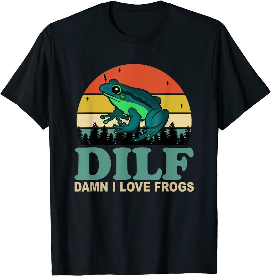 I Love Frog Saying Amphibian Lovers T-Shirt