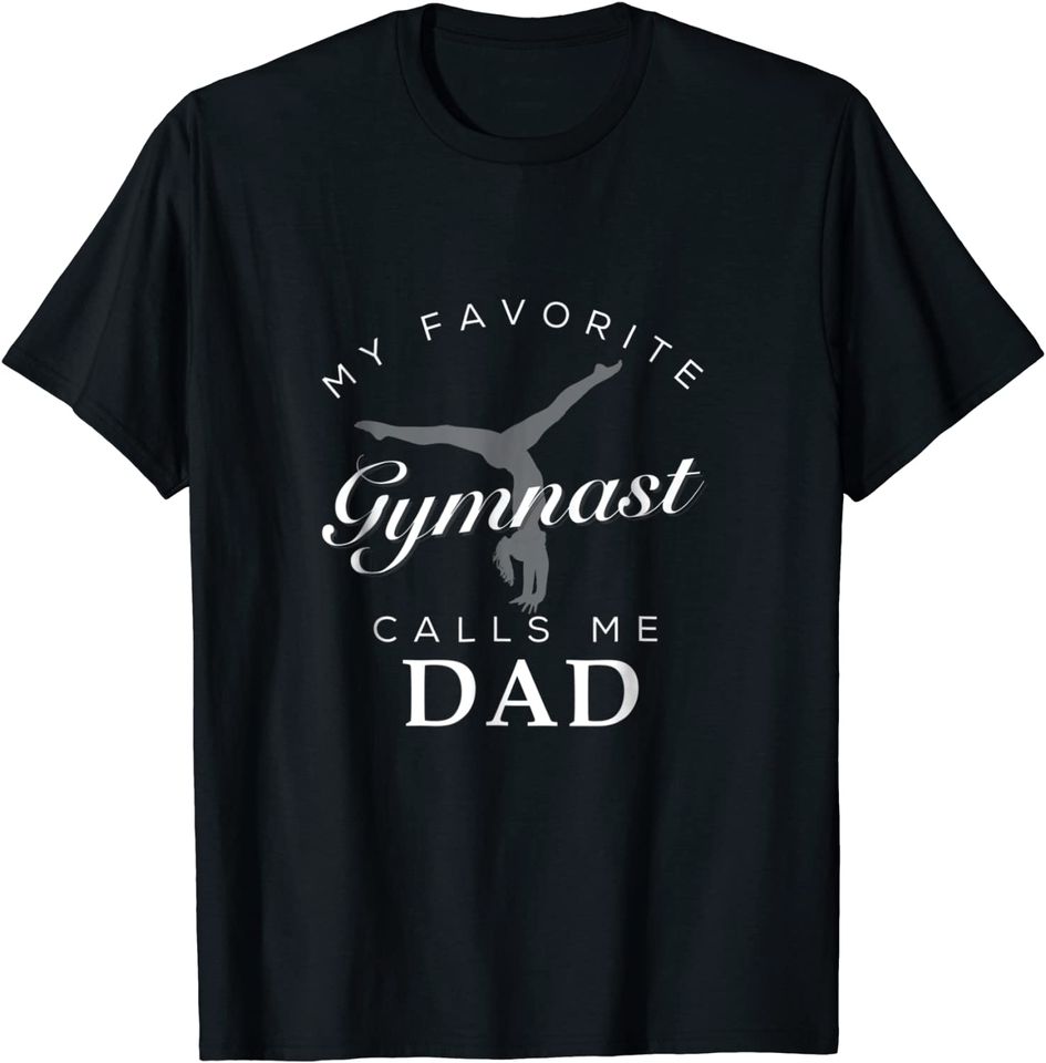 Mens Gymnastics Dad and Daughter T Shirt
