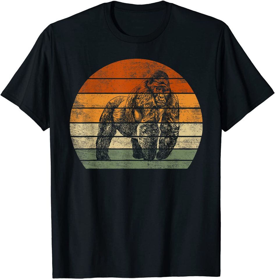 Gorilla Print Graphic T Shirt