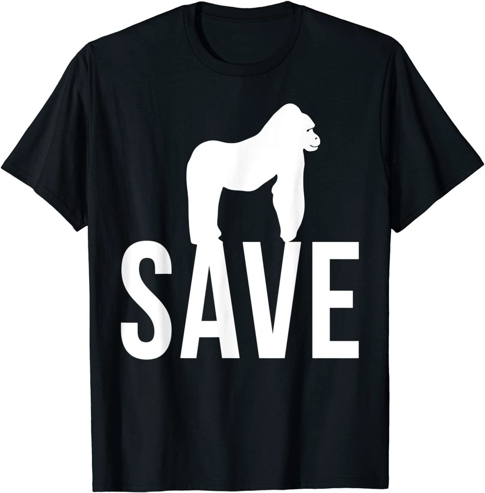 Save The Gorilla Animal Welfare T Shirt
