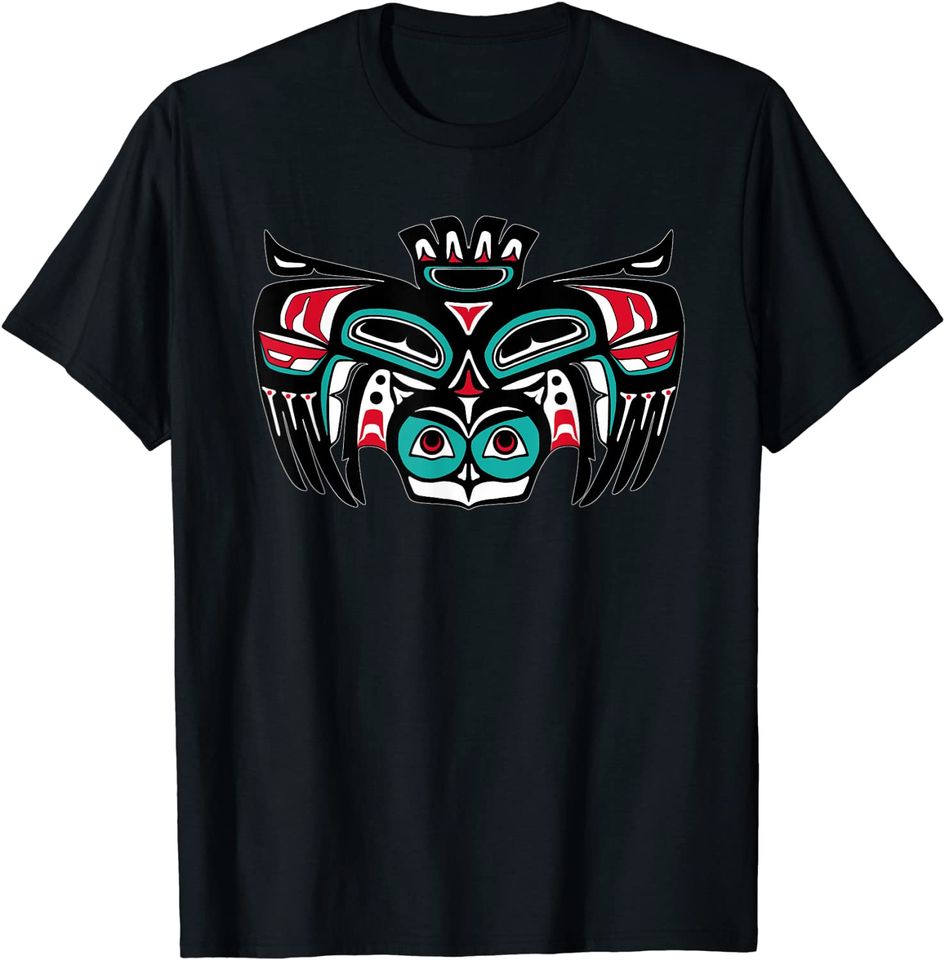 Native American Indian Tlingit Tribal Owl Spirit Bird T-Shirt