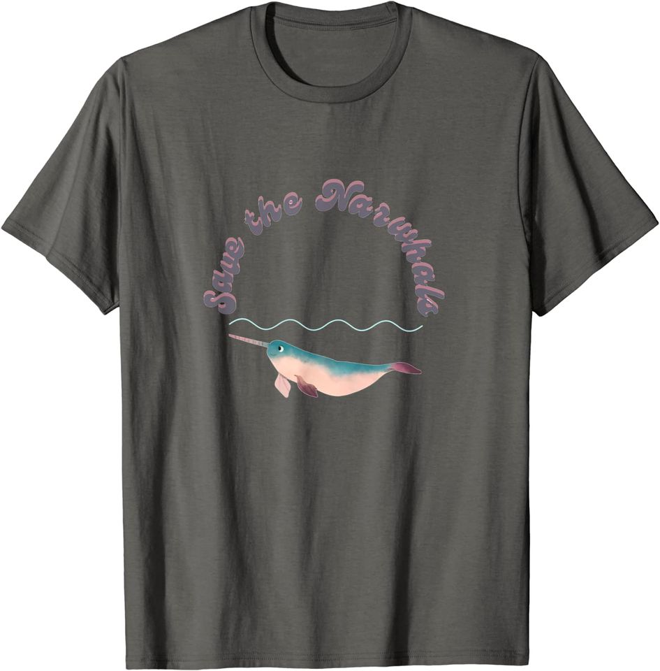 Save the Narwhals Environmentally Conscious T-Shirt
