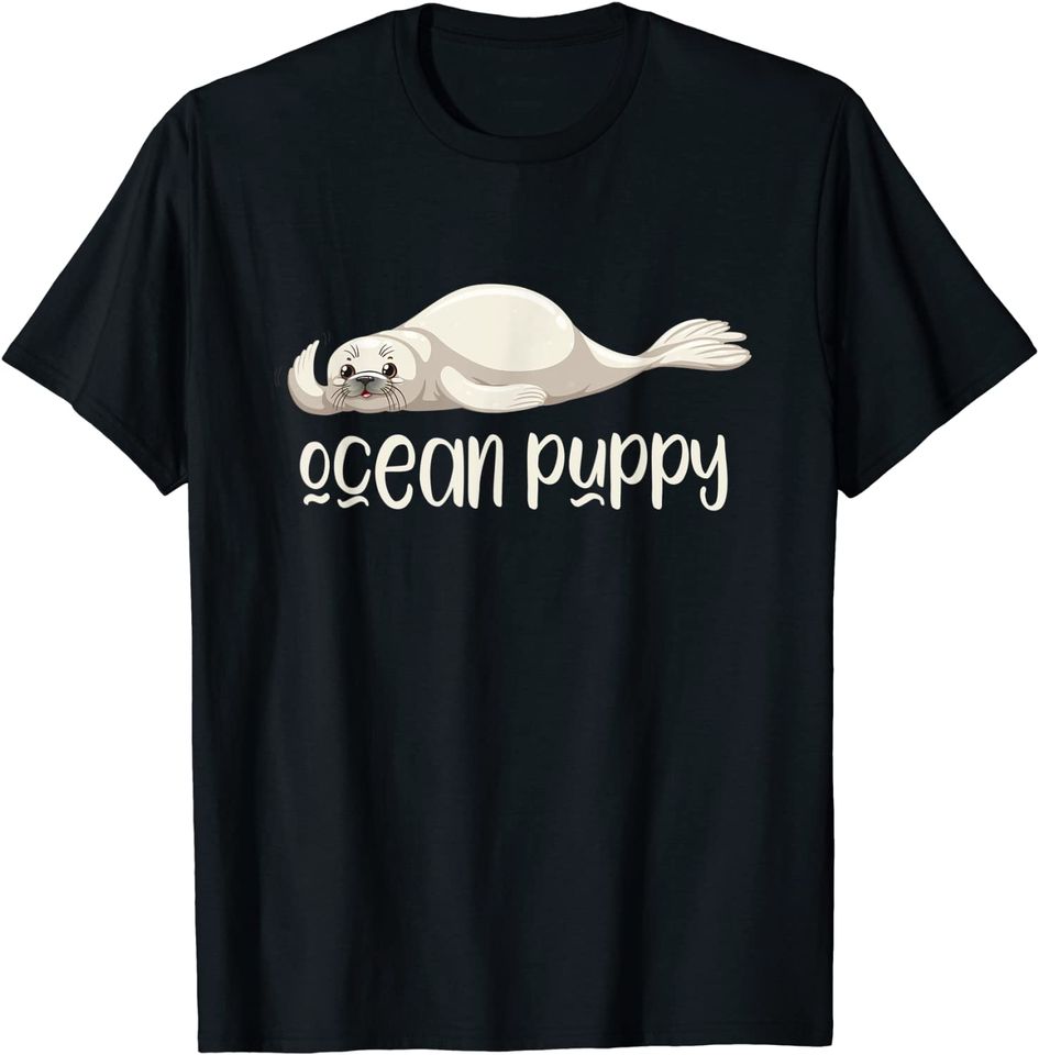 Ocean Puppy Seal Kids Gift Cute Sea Lion T Shirt