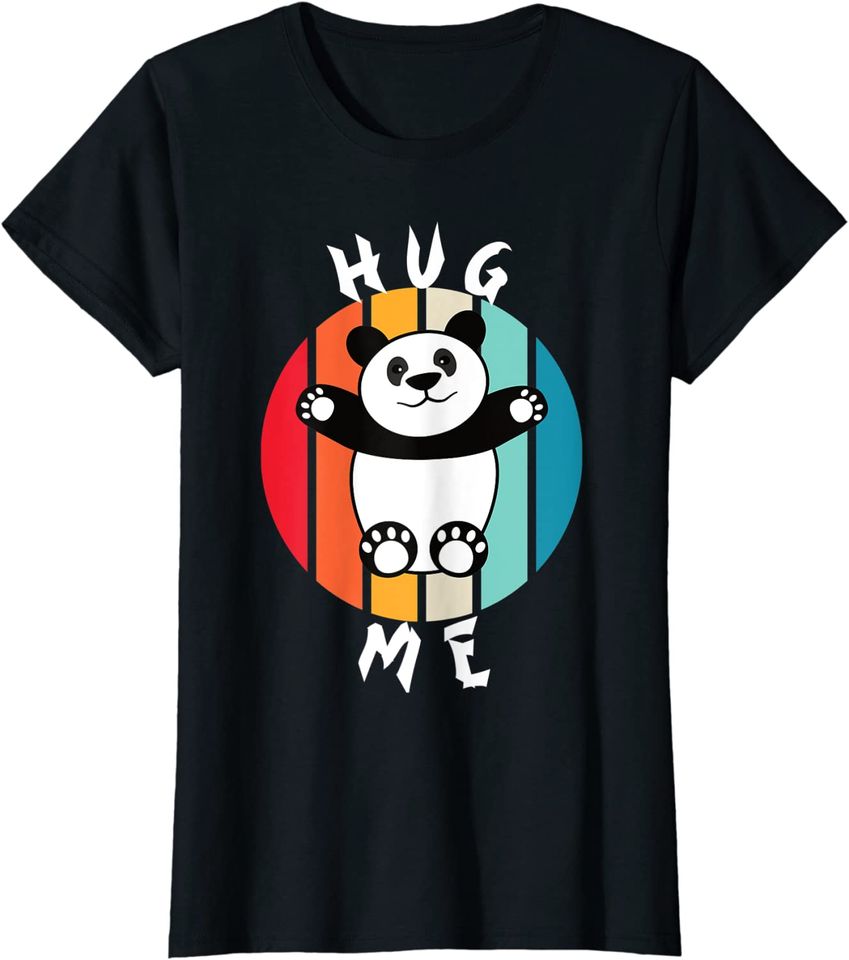 Retro Style Hug Me Panda Hoodie