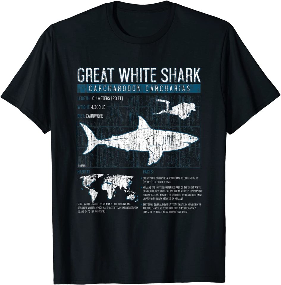 Great White Sharks T Shirt