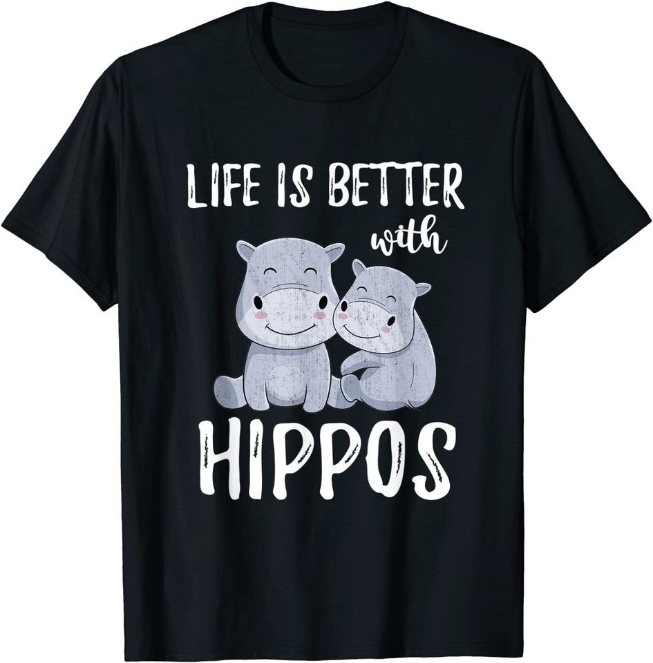 Hippopotamus Animal Lover Gift Idea Baby Hippo T Shirt