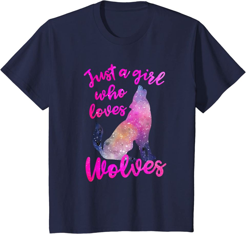Just A Girl Who Loves Wolves T Shirt