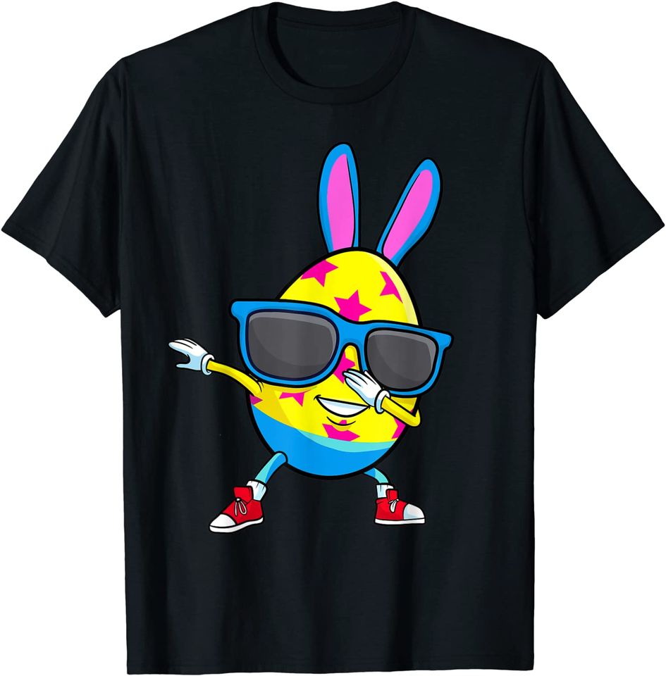 Dabbing Easter Bunny Egg Candy Hunt Cute Kids Boys Girls T-Shirt