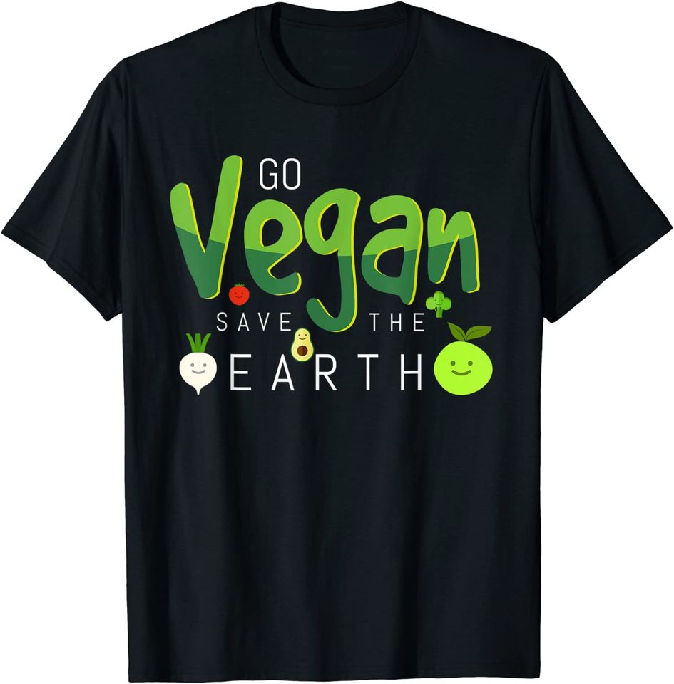 Go Vegan & Save The Earth T-Shirt