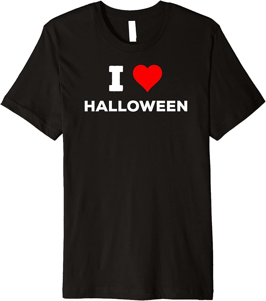 Funny Cute I Love Heart Halloween T-Shirt