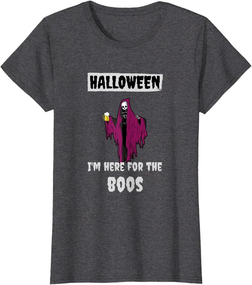 I'm Here For The BOOS Funny Halloween August Hoodie