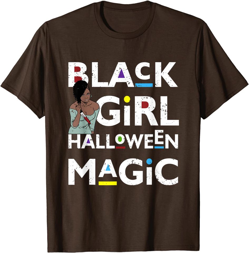 Black Girl Halloween Magic T-Shirt