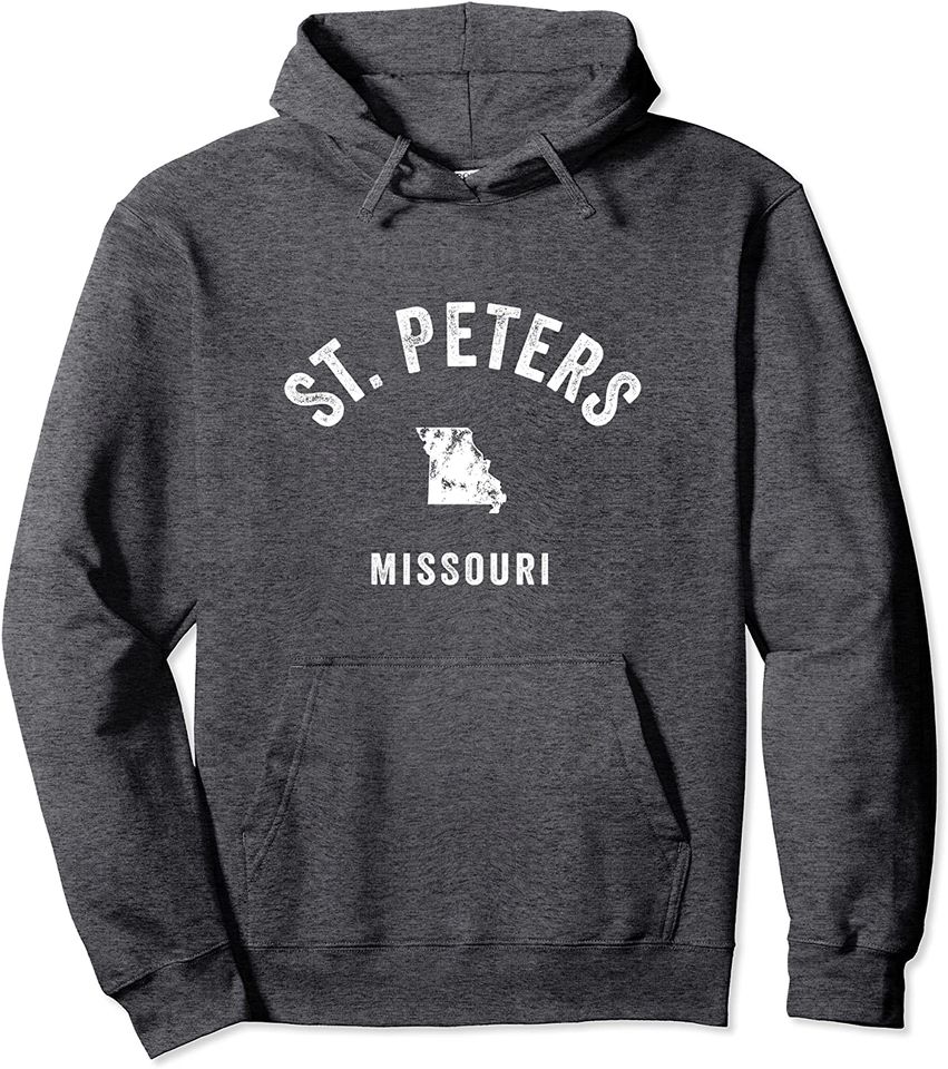 St. Peters Missouri MO Vintage 70s Athletic Pullover Hoodie