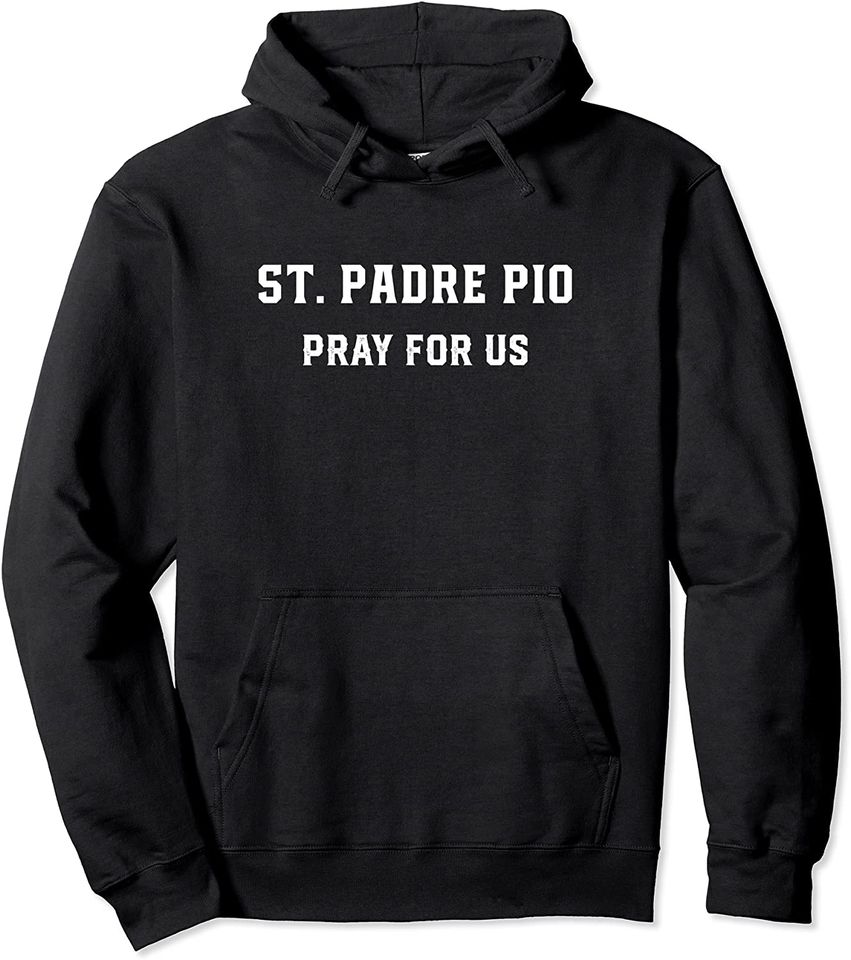 St. Padre Pio Catholic Saint Boys Confirmation Gift Pullover Hoodie