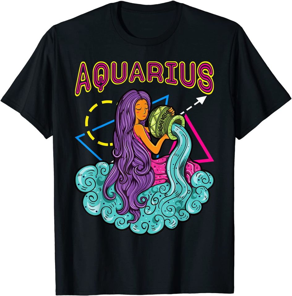 Zodiac Aquarius Girl T Shirt