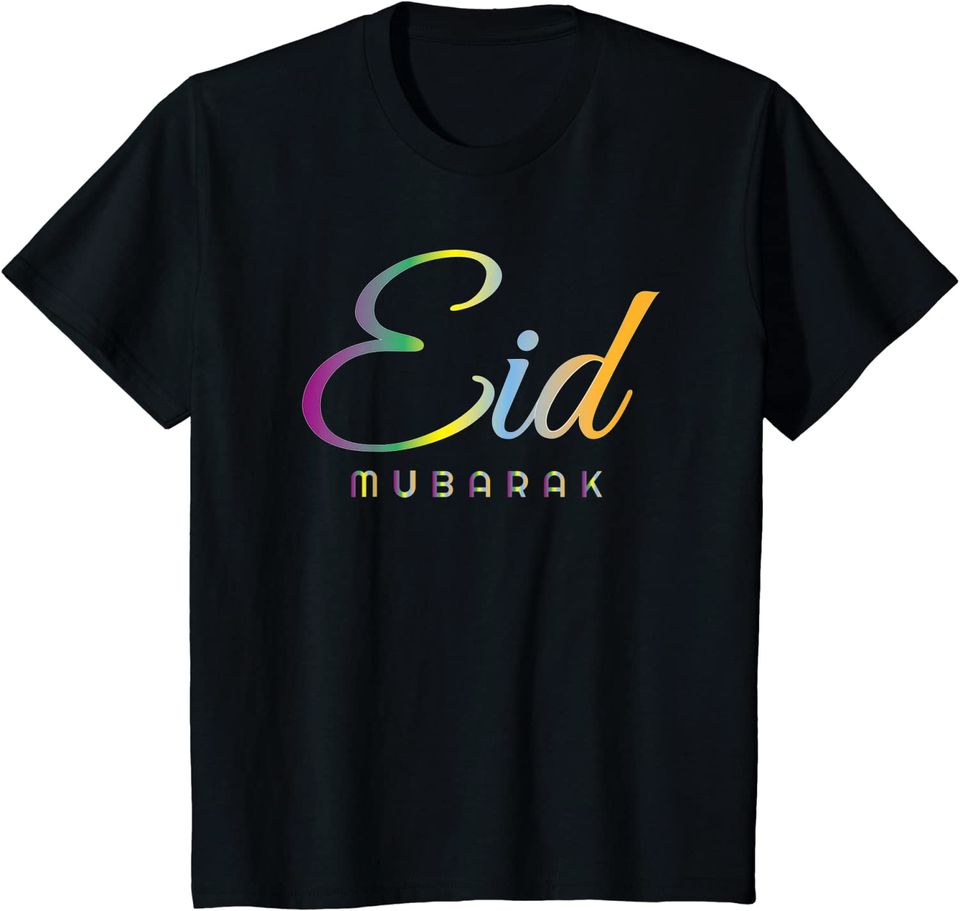 Mubarak shirt Happy Eid for kids Ramadan Muslim Holidays T-Shirt