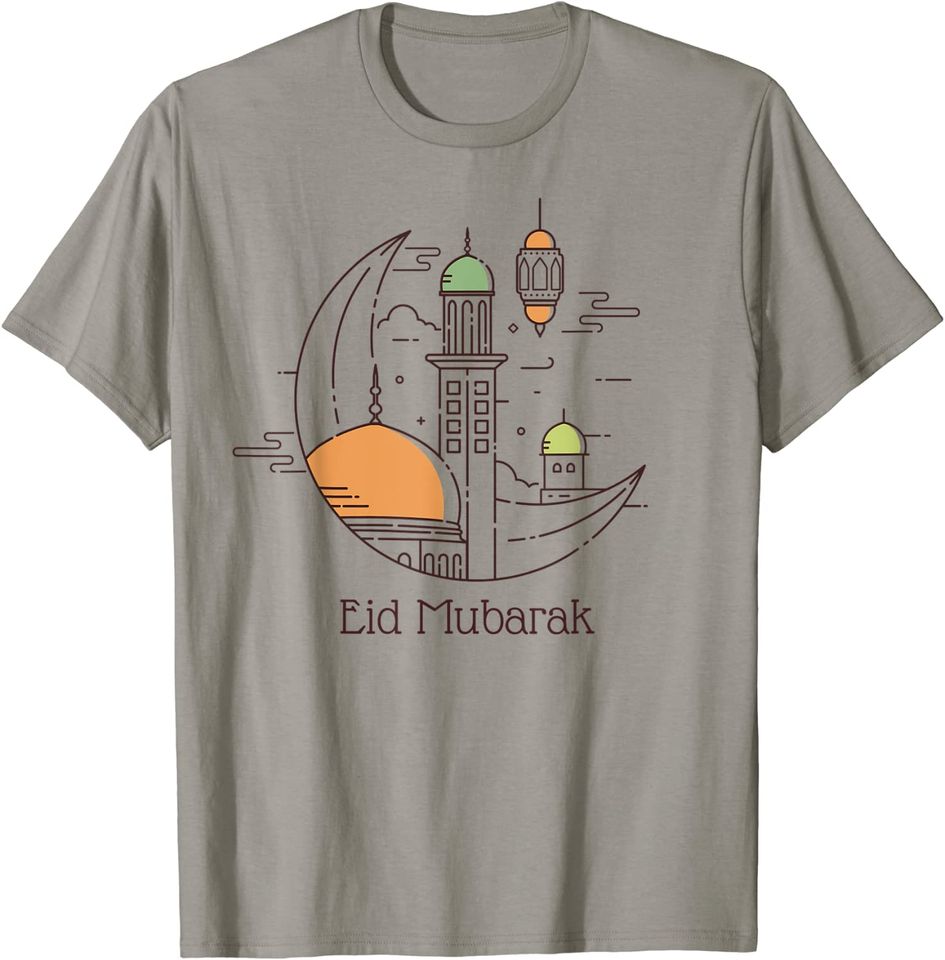 Mubarak Shirt Eid Al Fitr Islamic Holidays Muslim Kids T-Shirt