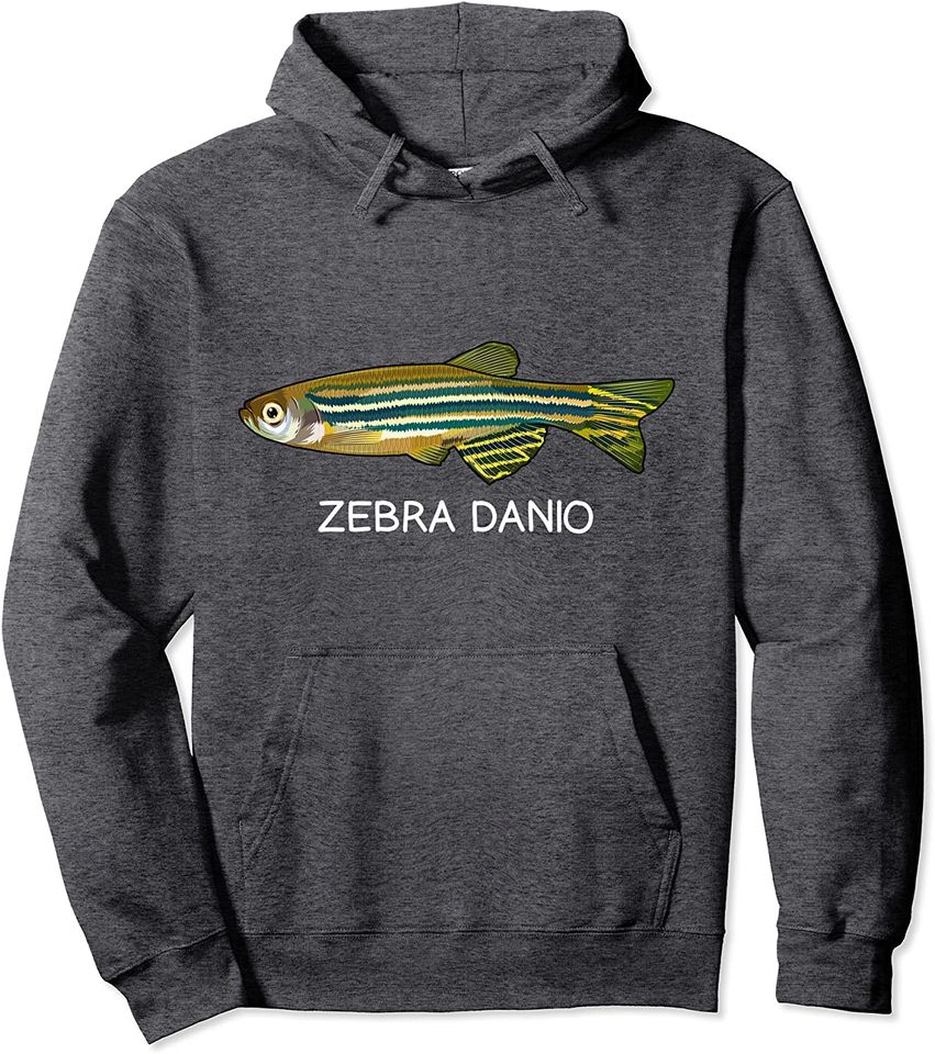 Zebra Danios Freshwater Aquarium Fish Pullover Hoodie
