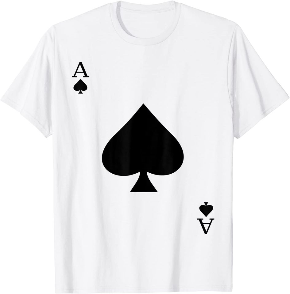 Ace of Spades Deck of Cards Halloween Costume T-Shirt