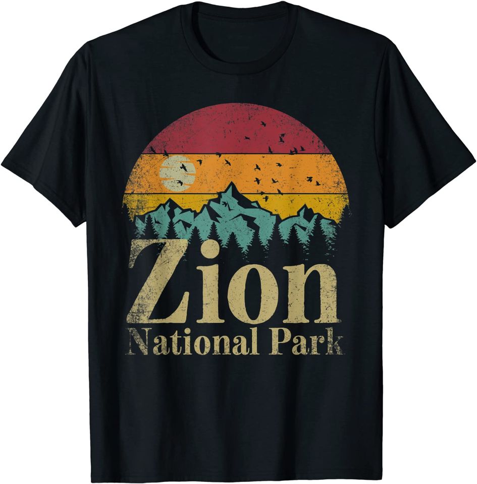 National Park Retro Style Hiking Vintage Camping Gift T-Shirt