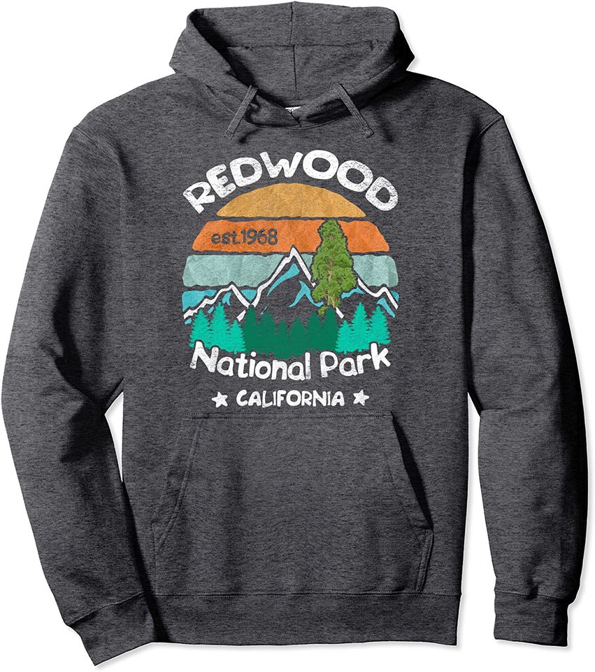 Redwood California US National Park Camping Hiking Gift Tee Pullover Hoodie