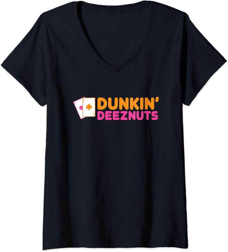 Dunkin Deeznuts T Shirt Nuts Pocket Aces