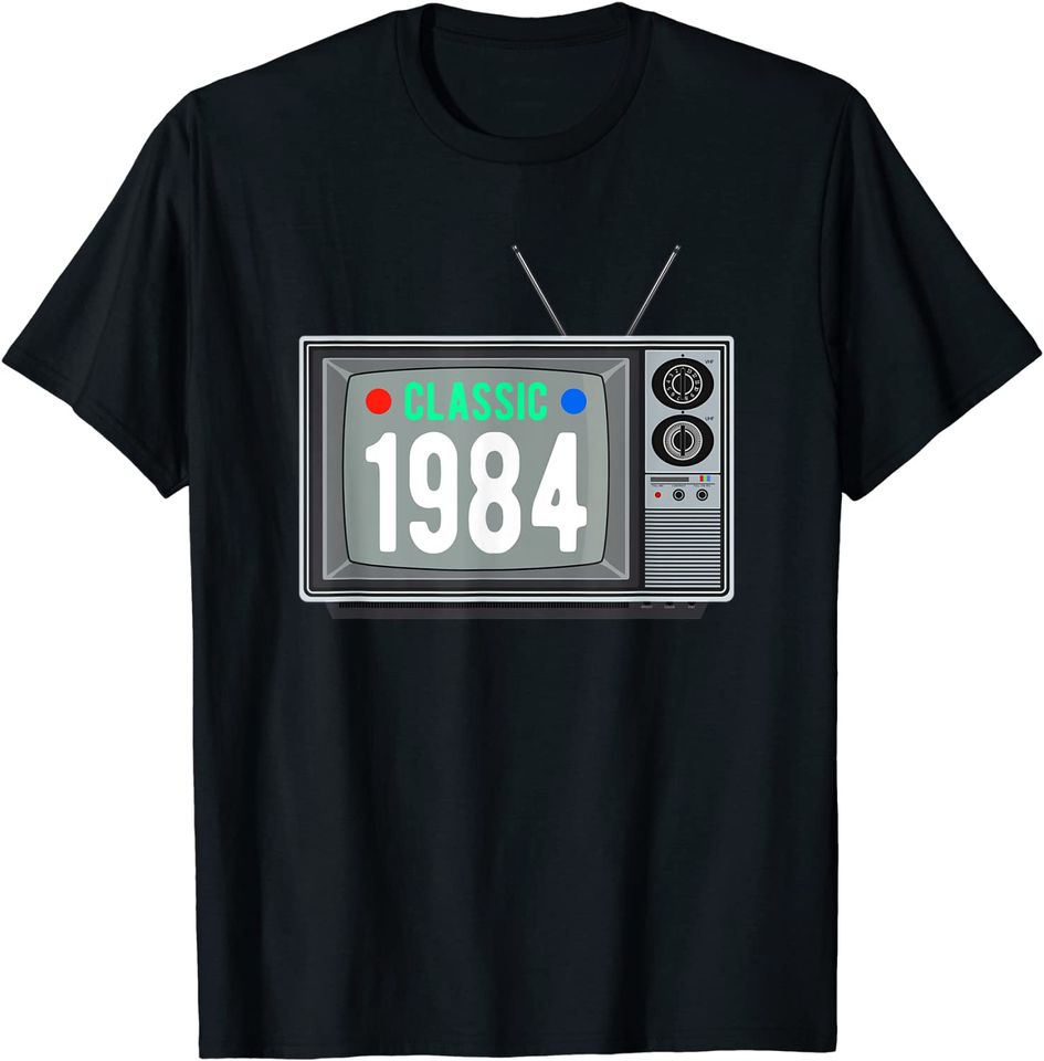 Classic 1984 Shirt Vintage TV 37th Birthday Gift Shirt T-Shirt