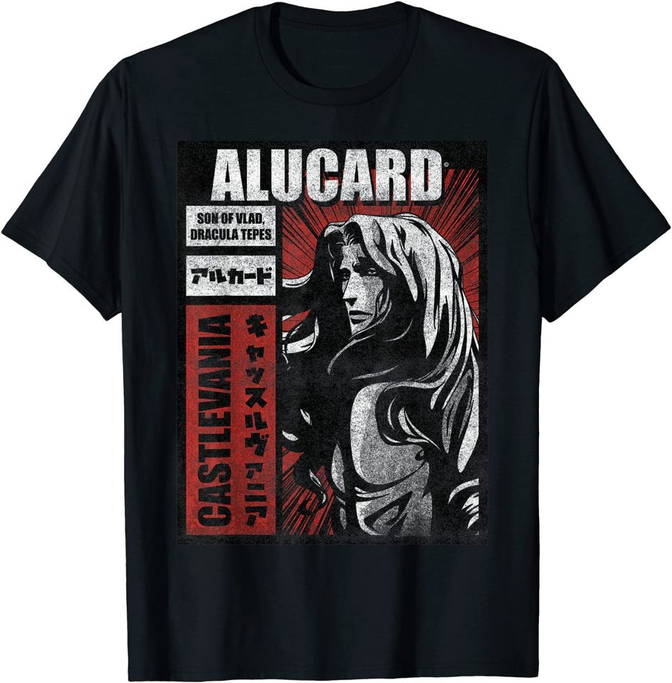 Castlevania Alucard Kanji Poster T-Shirt