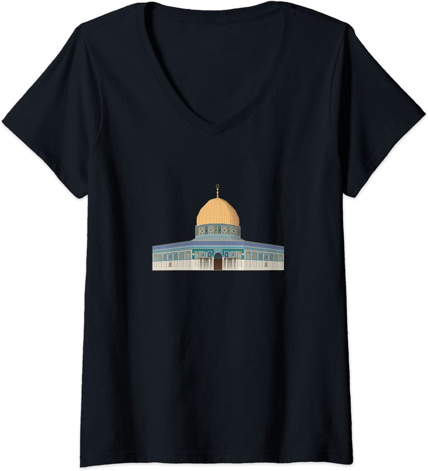 Aqsa Dome Of The Rock Funny Islamic Shahada Holiday T Shirt