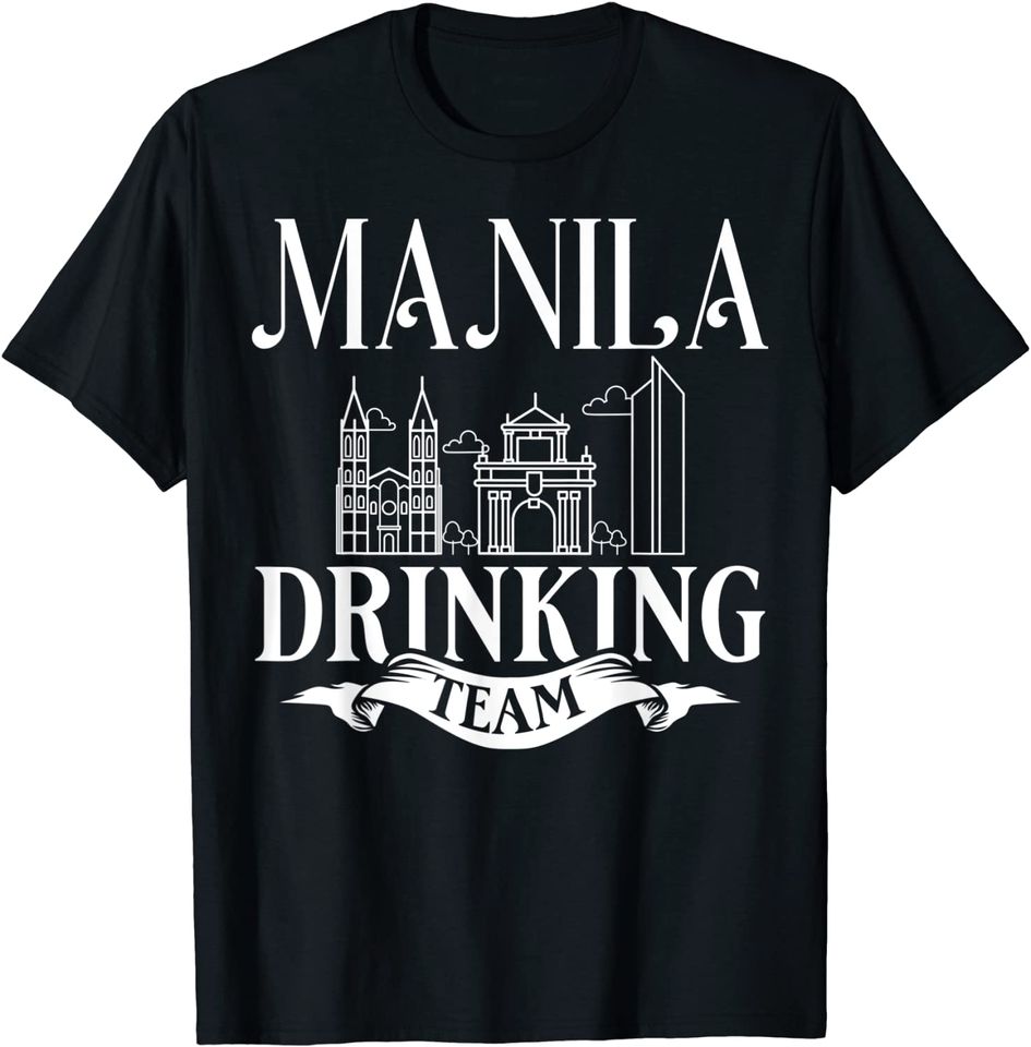 Manila Philippines City Trip Skyline Map Travel T-Shirt