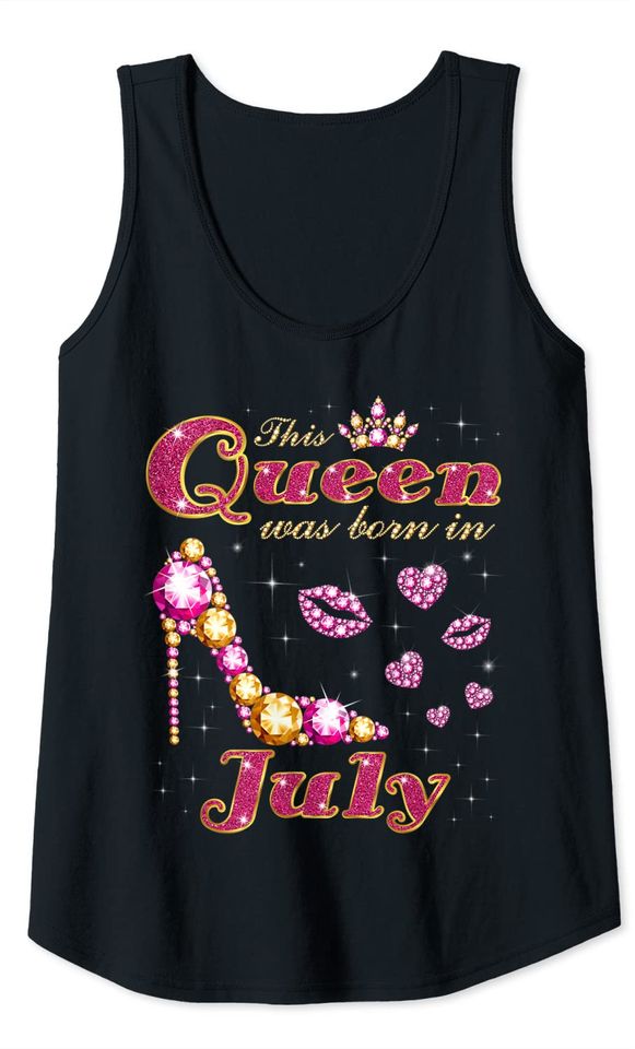 This Queen Was Born in July Tank Top