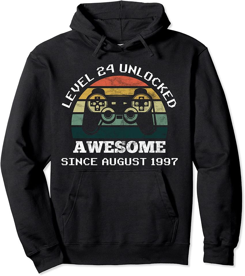 Level 24 Awesome since August 1997 Pullover Hoodie