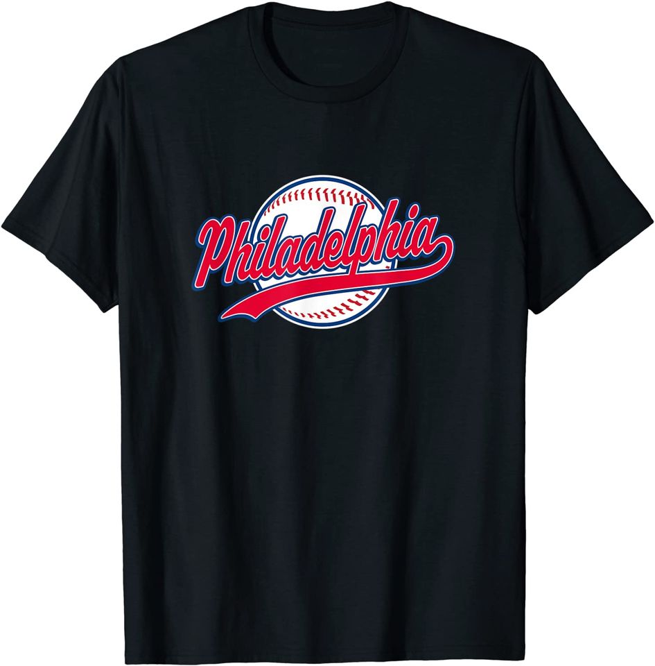 Philadelphia Philly Vintage Baseball Throwback Retro Design T-Shirt