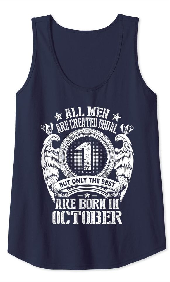 Kings Are Born In October Tank Top
