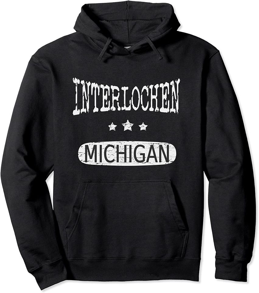 Vintage Interlochen Michigan Pullover Hoodie