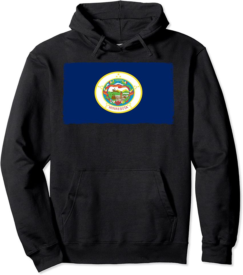 Minnesota Flag Pullover Hoodie