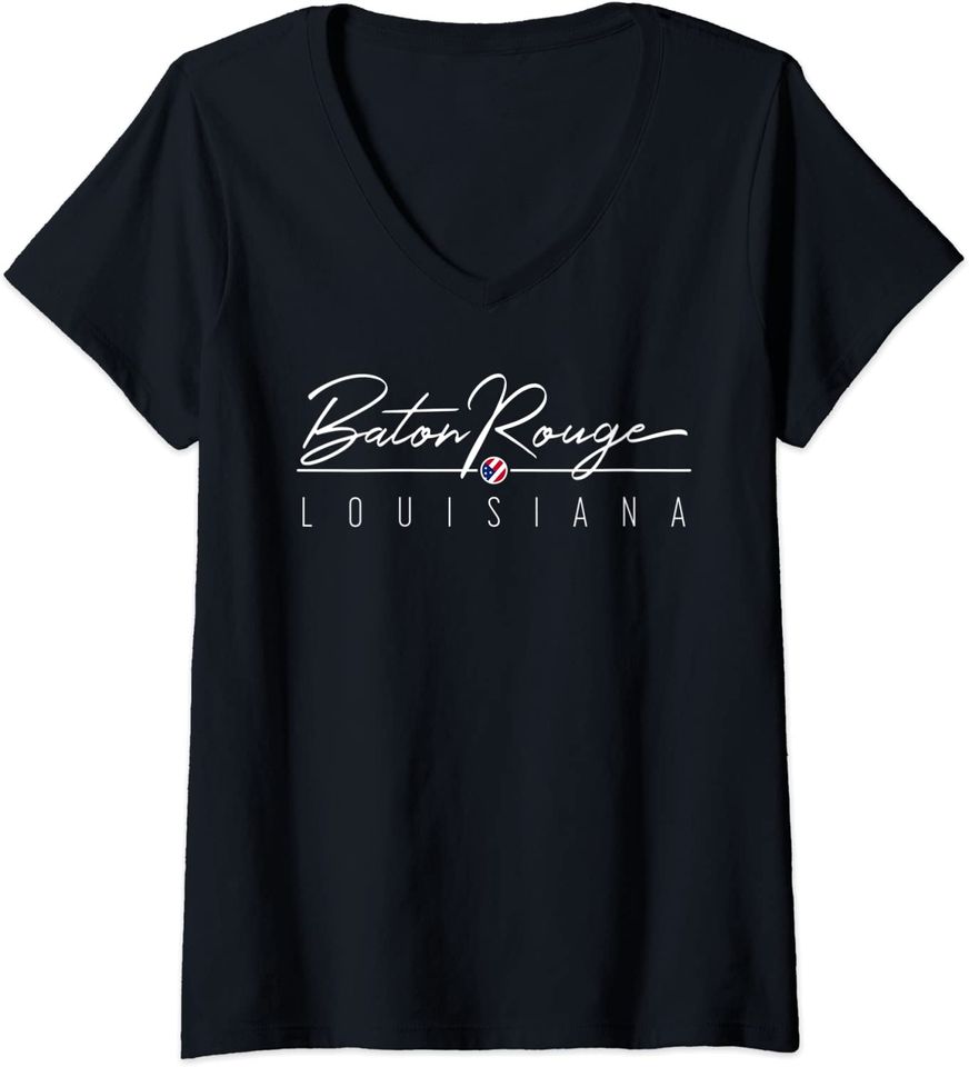Baton Rouge LA V-Neck T-Shirt