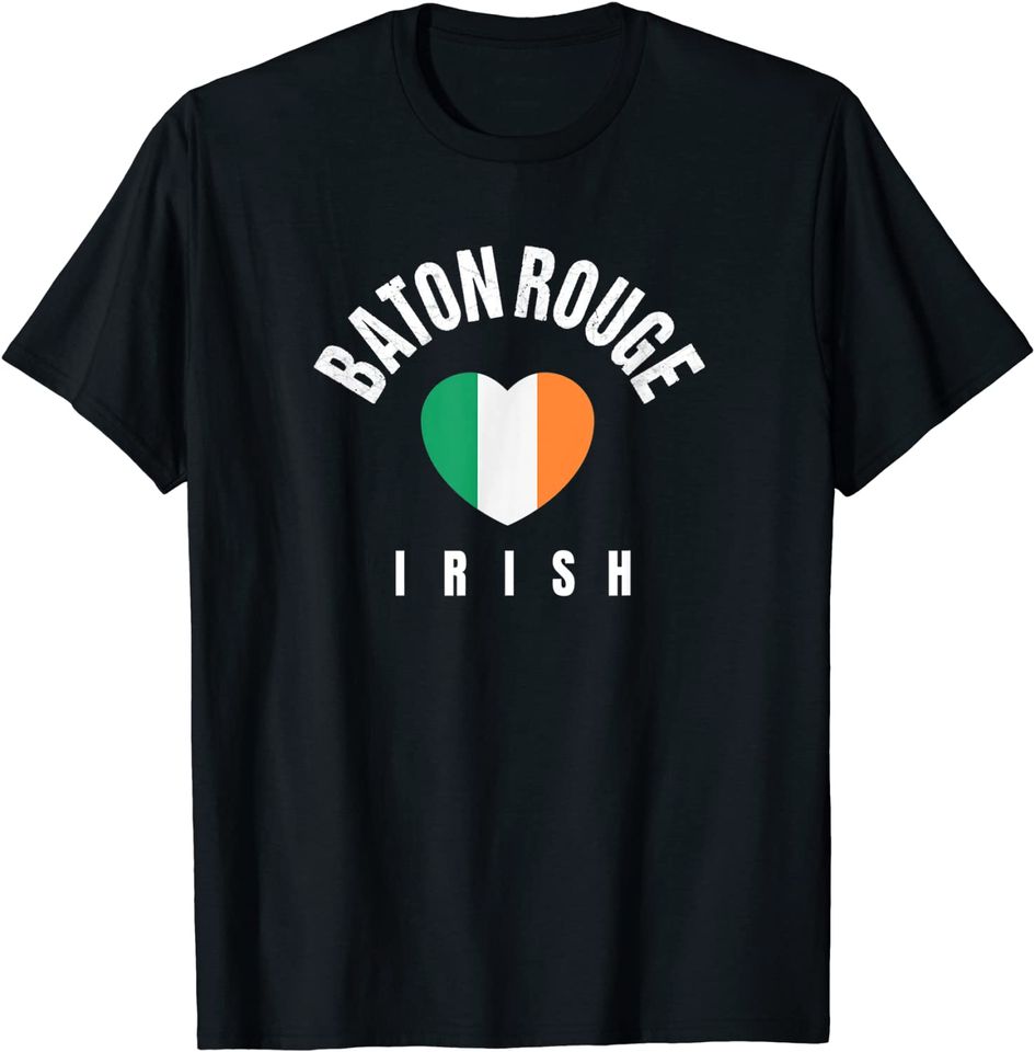 St Patricks Green Love Baton Rouge Irish Saint Pattys Lucky T-Shirt
