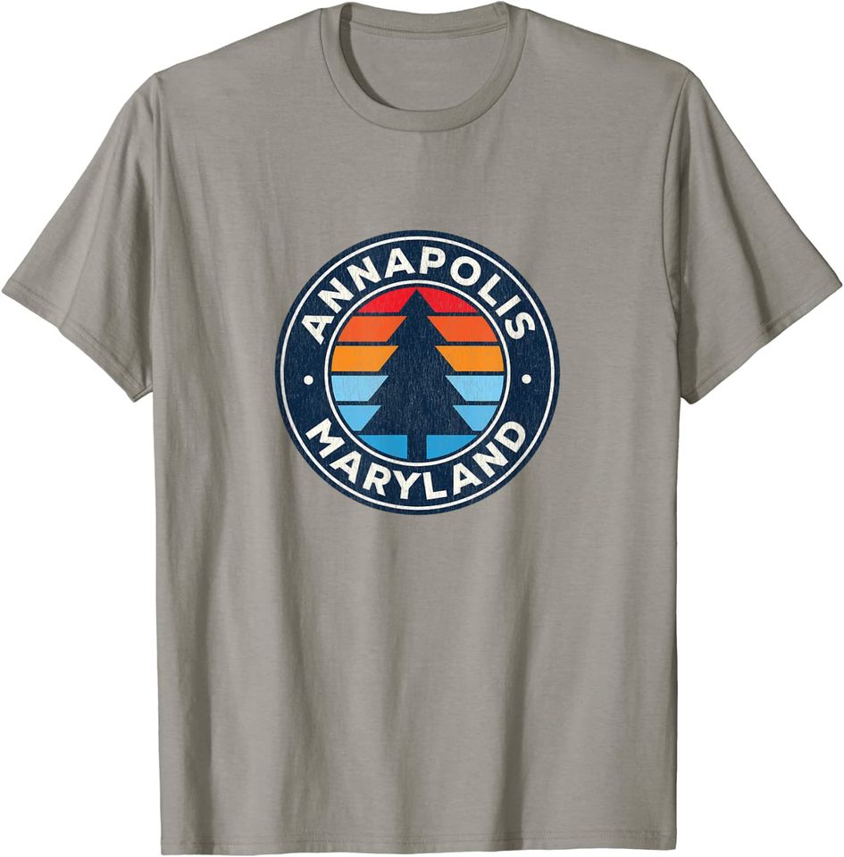 Annapolis Maryland MD Vintage Graphic Retro 70s T-Shirt