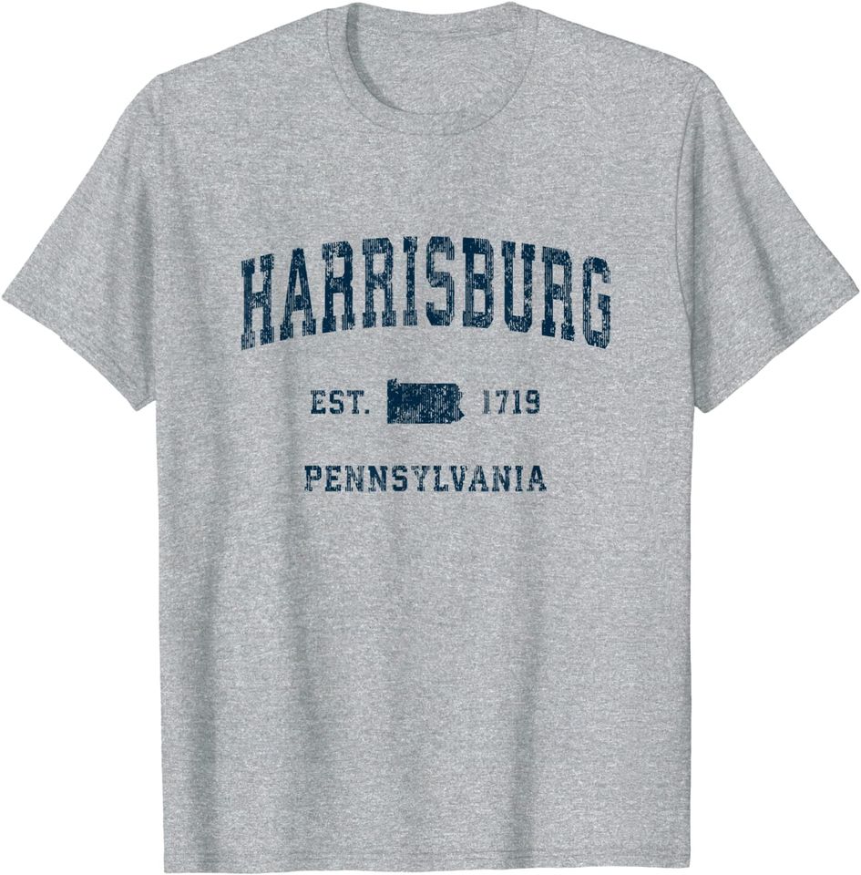 Harrisburg Pennsylvania PA Vintage Sports T Shirt