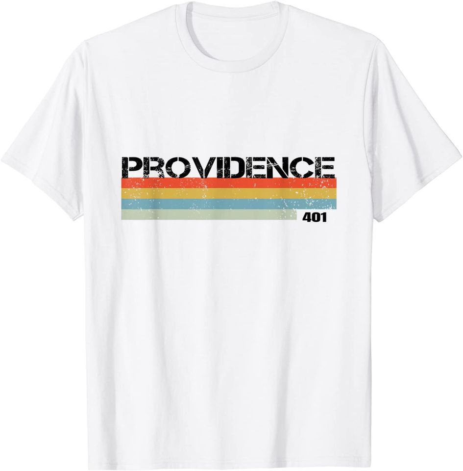 Providence Area Code Retro Vintage T Shirt