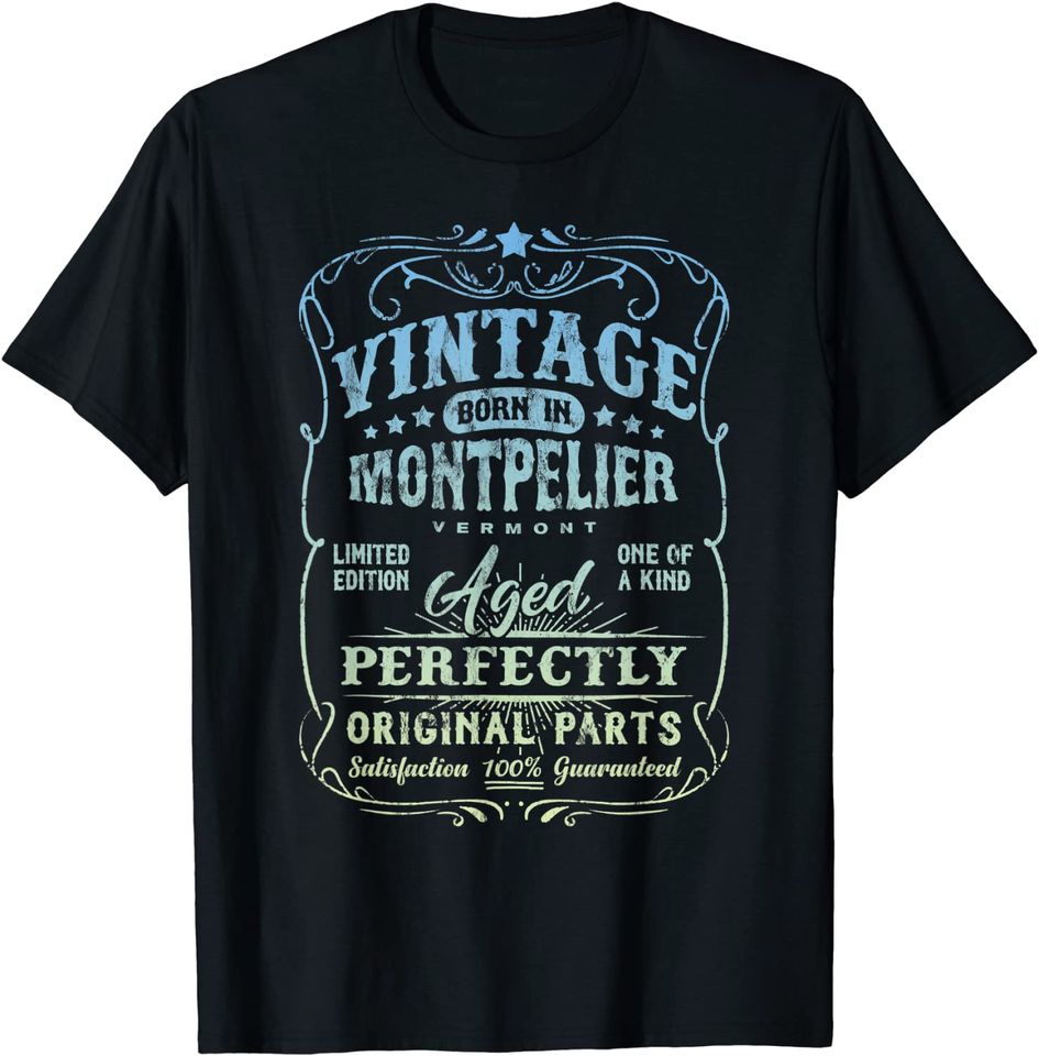 Vintage Born In Montpelier T Shirt