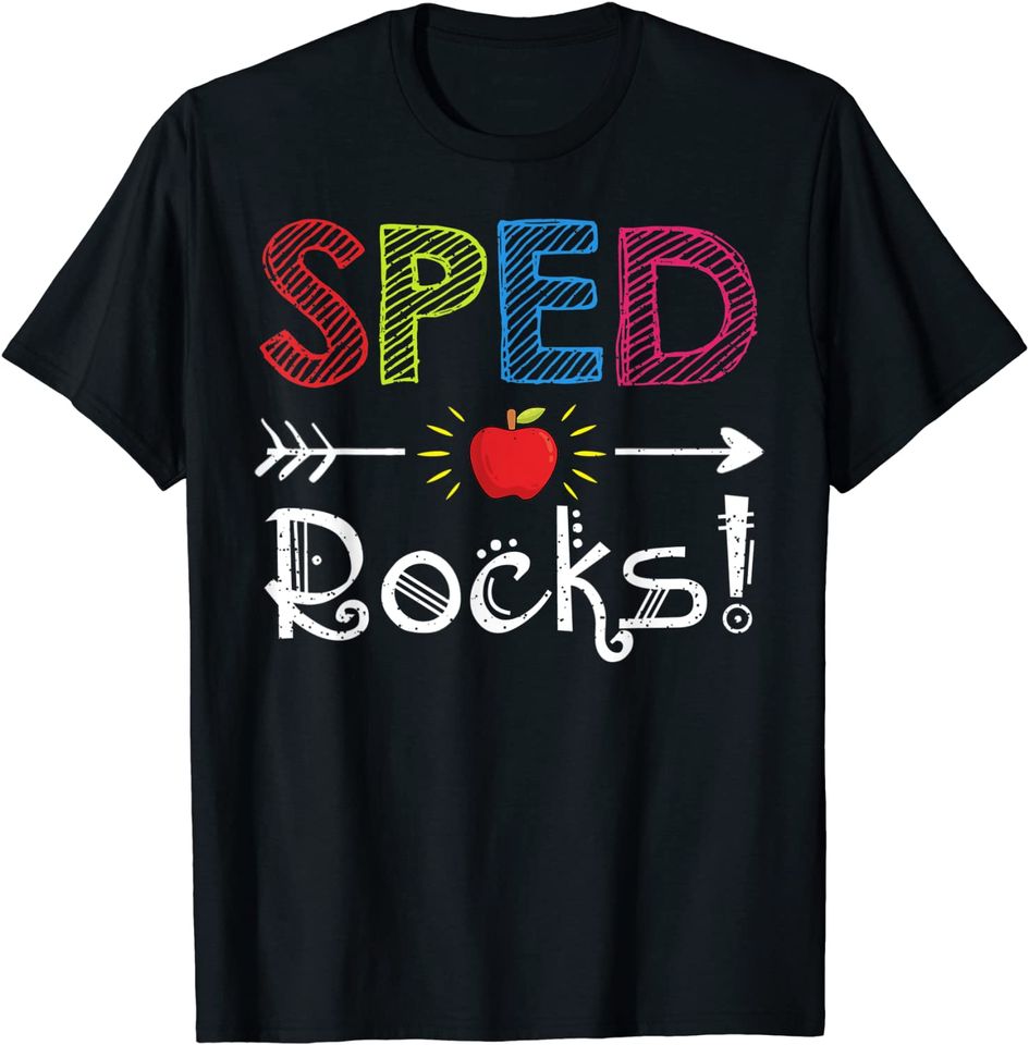 Sped Rocks Teacher Student Back To School Gift T-Shirt