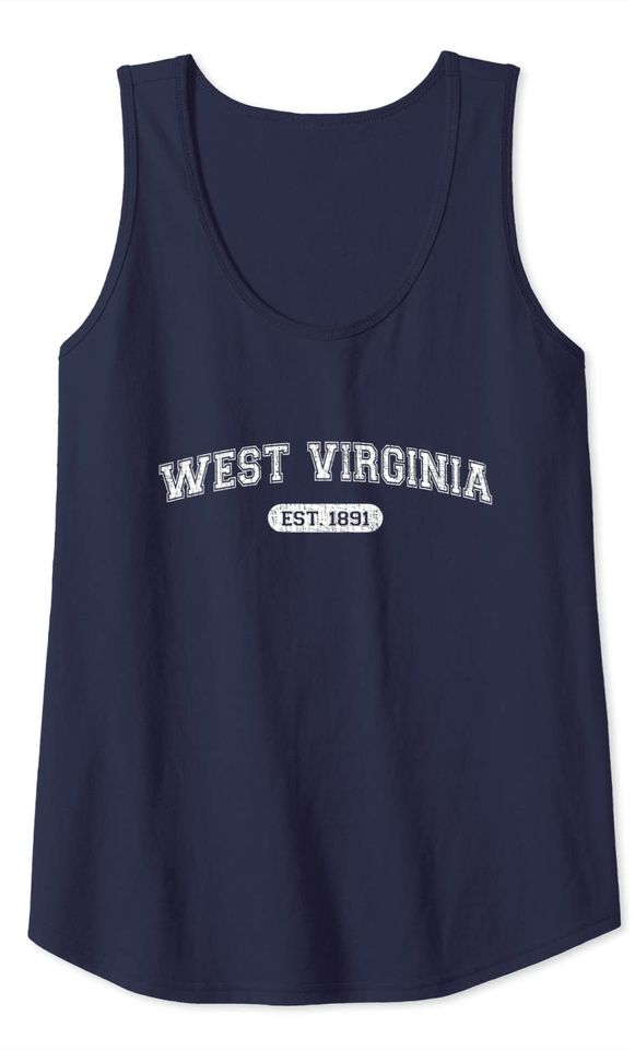 Style West Virginia 1891 Distressed Tank Top