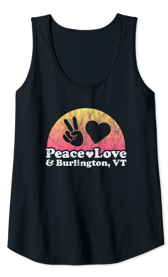 Peace Love and Burlington Vermont Tank Top